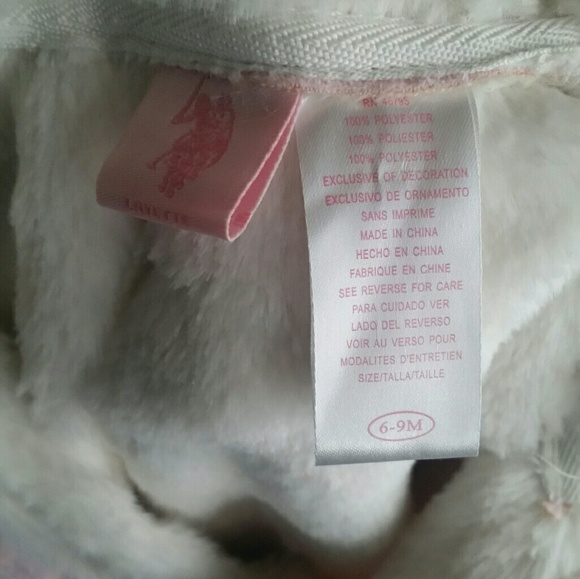 Polo Pink and Cream NWT Infant Coat Sz 6/9 mth - Picture 3 of 3